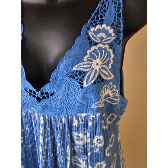 Lucky Brand Women's Blue Boho Swing Tank Top Small - Picture 4 of 8